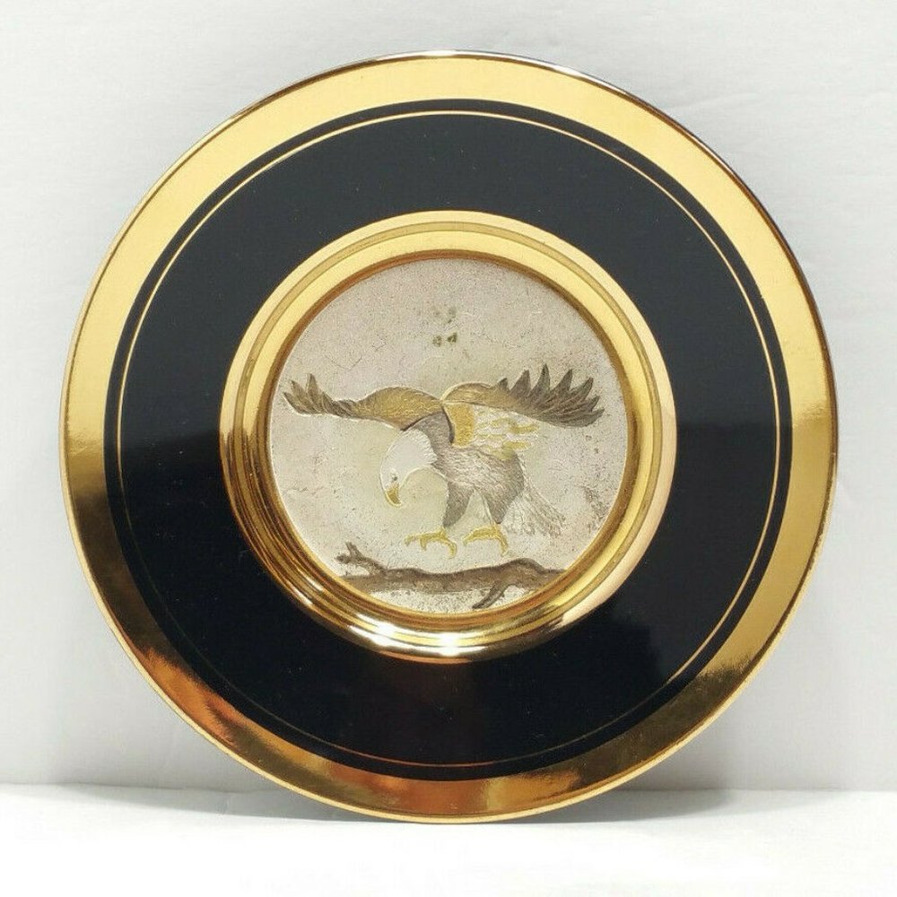 The Art Of Chokin 24KT Gold Rim Plate 4198E1M